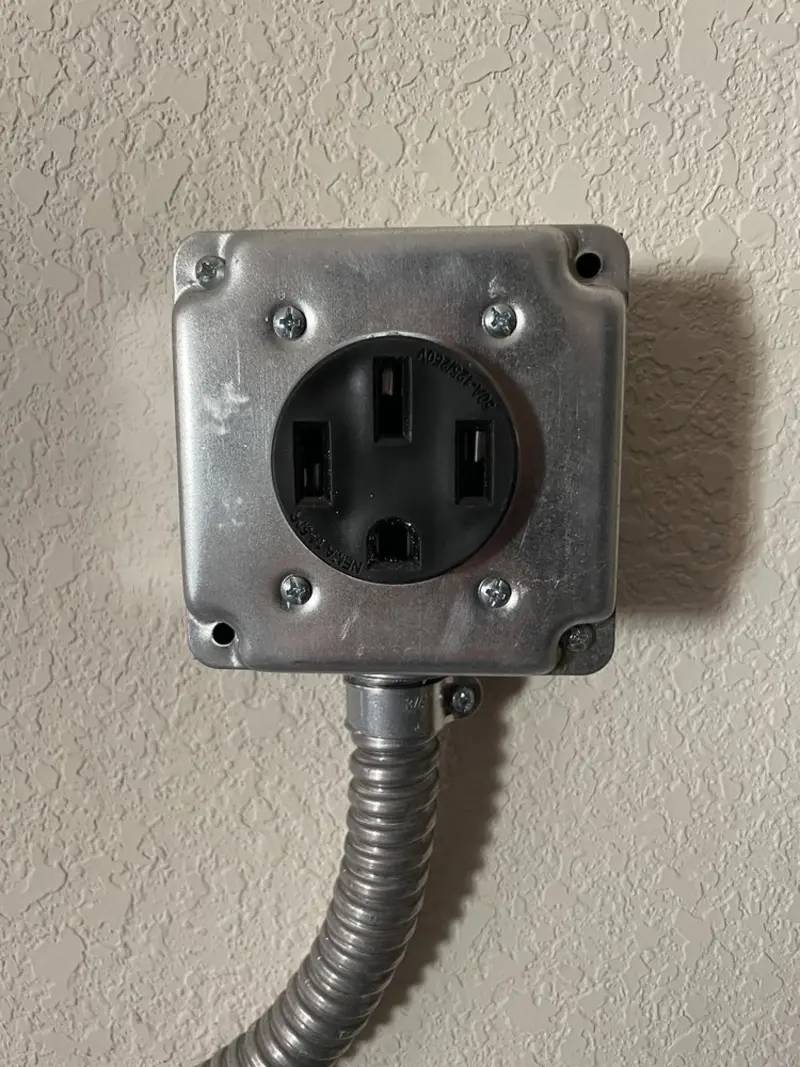 NEMA 14-50 outlet installed for Electrical Panel Upgrade in Powell